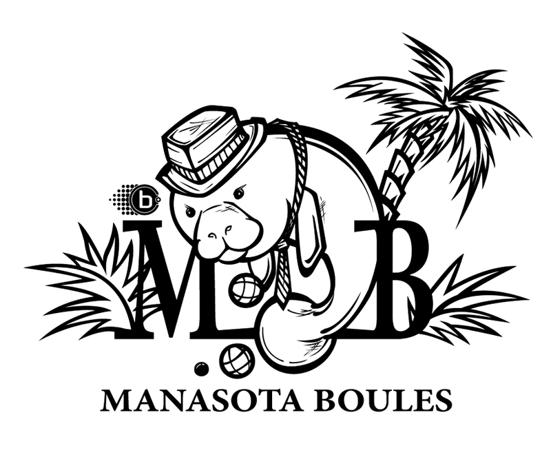 Manasota Boules Team logo tee