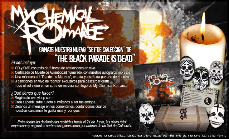 My Chemical Romance contest E-blast